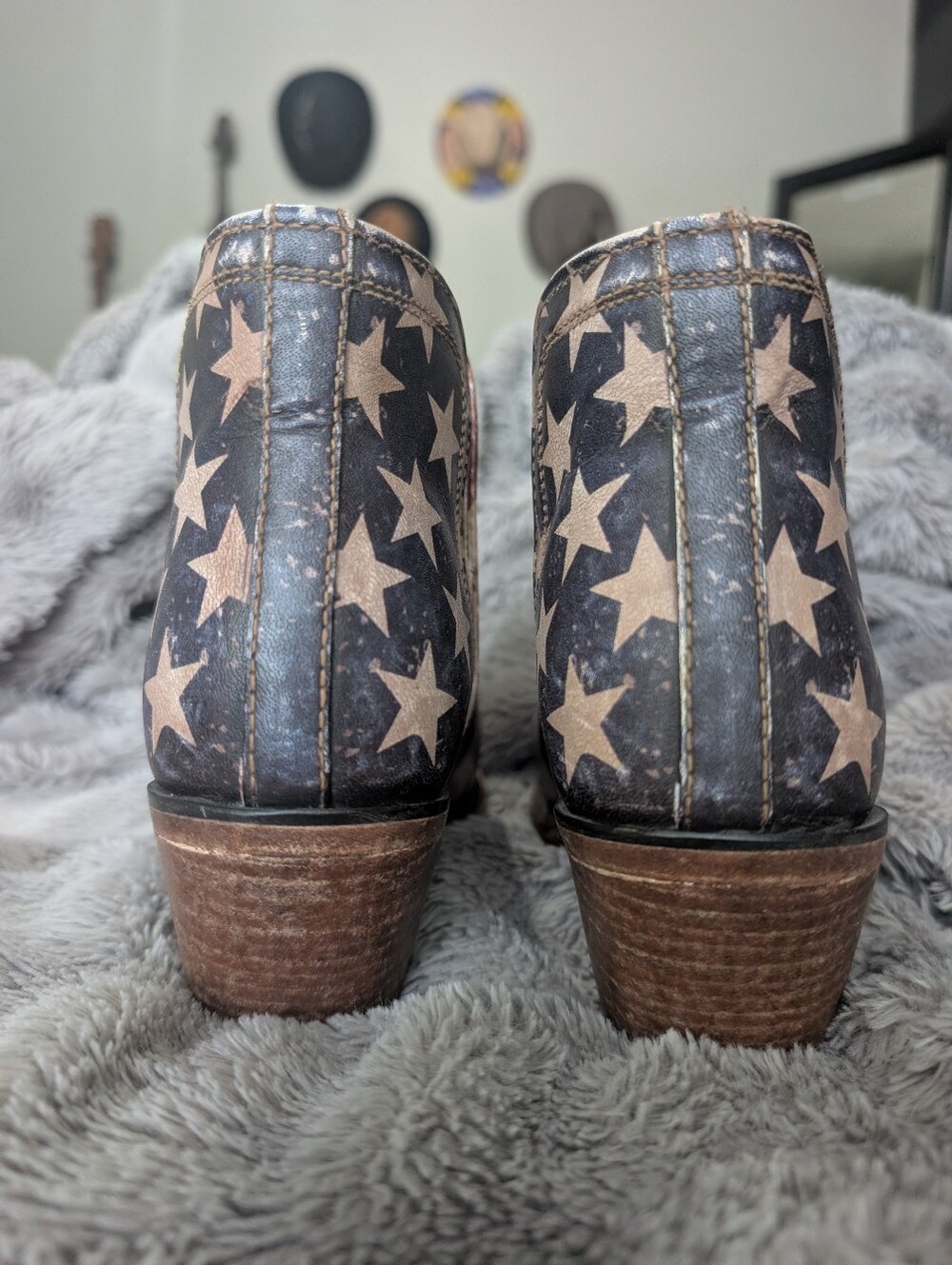 Ariat Women's Dixon Old Patriot Fashion Booties - Snip Toe - Picture 4 of 8